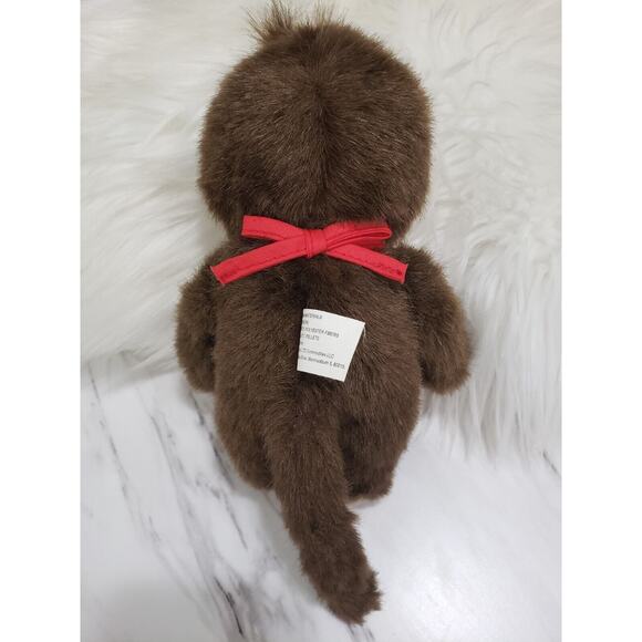 GIRL Monchhichi Premium Standard stuffed‎ S Brown Doll Plush Monkey - Picture 5 of 5